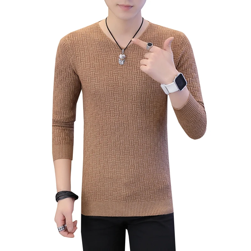 Loldeal Winter New Knitted Pullover Men's Business