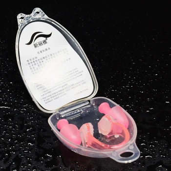 

3pcs Silicone Diving Nose Clip Surf Water Sports Soft Pool Kids Adults Accessories Swimming Earplug Set Men Women Gear