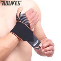 AOLIKES 2 шт./лот спортивные запястье поддержка ремешок обертывания рук растяжение браслет для восстановления для Велоспорт Теннис Тренажерный зал интимные АК