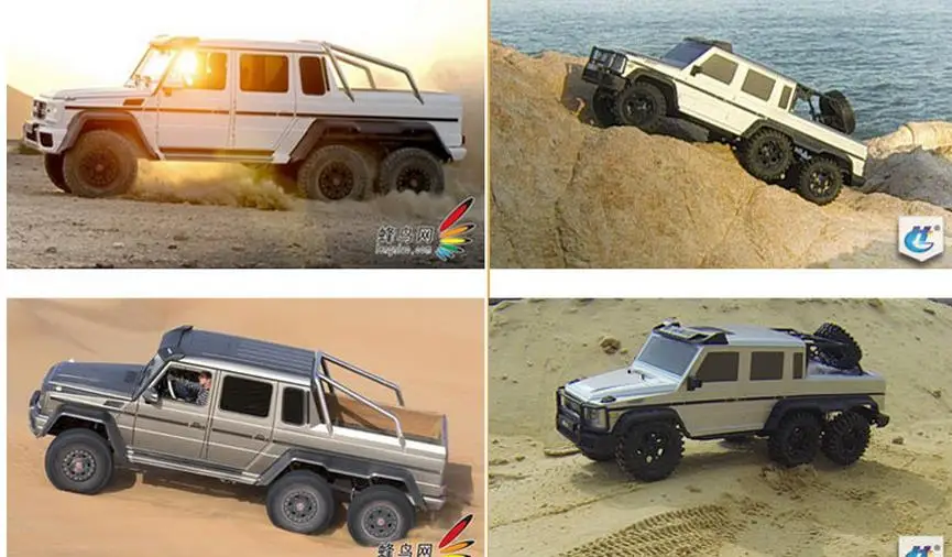 1/10 Масштаб RC Rock Cralwer Truck 8x8 RC8WD комплекты кузова и рамы для шасси, военный тягач для Cross Capo AXIAL RC8WD