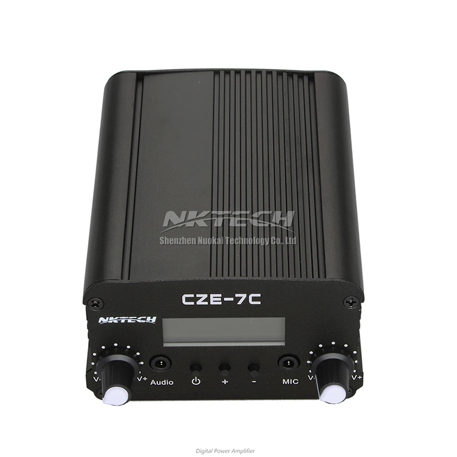 NKTECH CZE-7C PLL fm-передатчик радио вещательная станция 1 Вт/7 Вт стерео частота 76-108 МГц Pro кампус усилители ЖК-подсветка