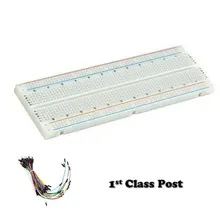 Solderless Прототип макетная плата 830 точек отверстия+ 65x перемычки провода