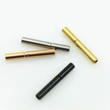 Cordon rond en cuir et métal plaqué Rhodium de 1.5mm, pour bricolage, recherche de bijoux, acier inoxydable
