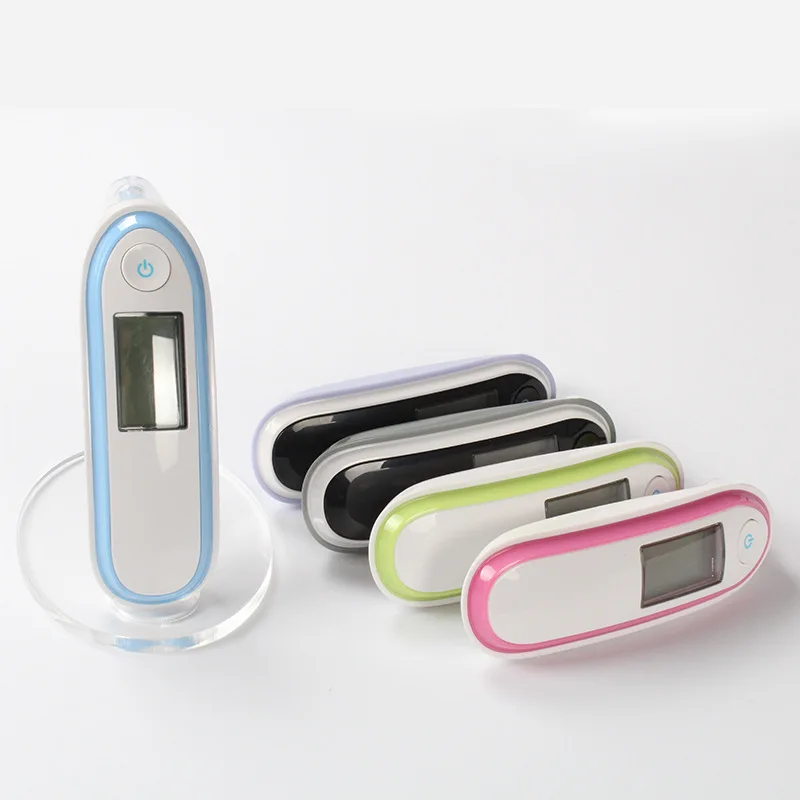 

Infrared Dual Ear Electronic Thermometer Contact Three Color Backlight Display Fever Reminding For Babies Adult Temperature Care