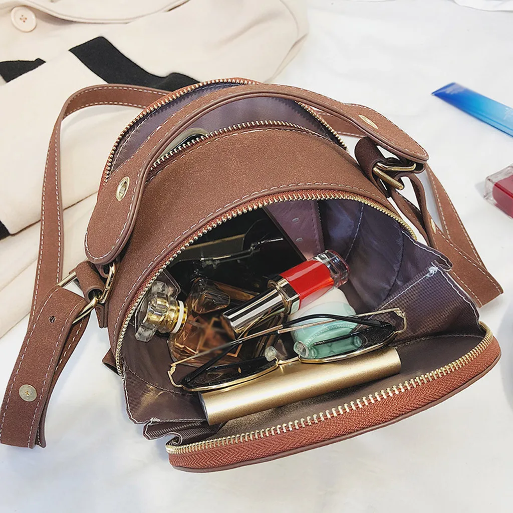 Летняя мода Повседневная модная женская однотонная круглая универсальная сумка через плечо Маленькая квадратная сумка для покупок