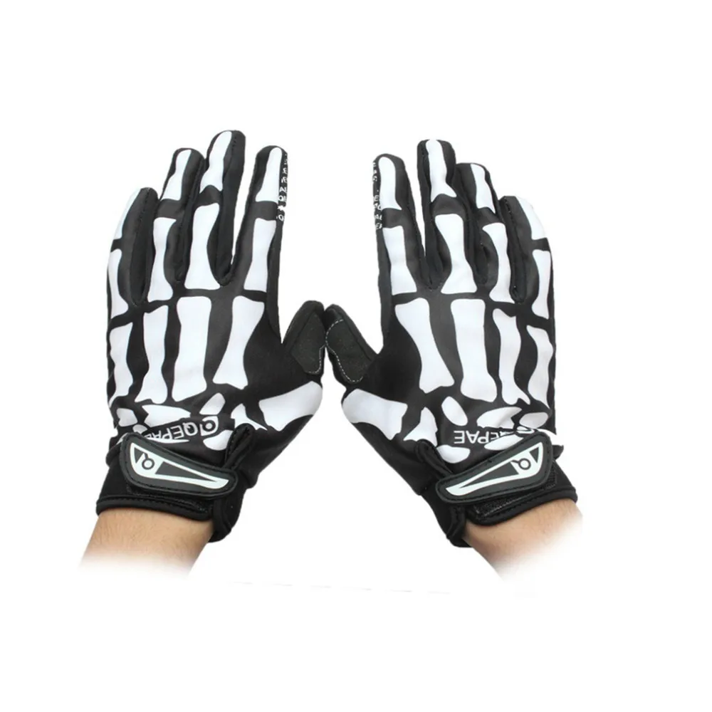 2018 Professional gloves Skeleton Bone full finger mountain gloves Anti