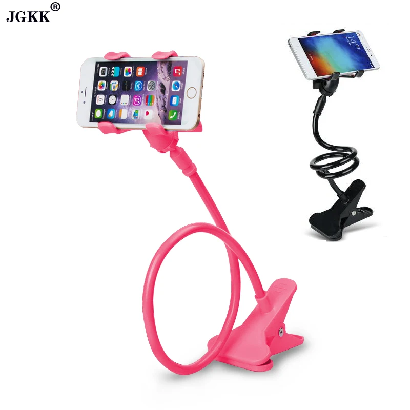 

JGKK Phone holder Universal Long Arm Lazy Mobile Phone Gooseneck Stand Holder Flexible Bed Desk Table Clip Bracket For iphone