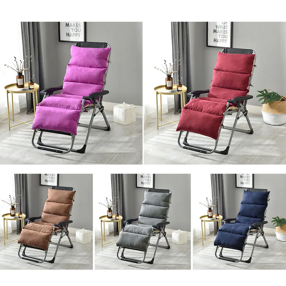 Solid Universal Recliner Rocking Chair Cushion Removable Soft Back Cushion Chair Decor Recliner Pads Mat Tatami Seat Cushion