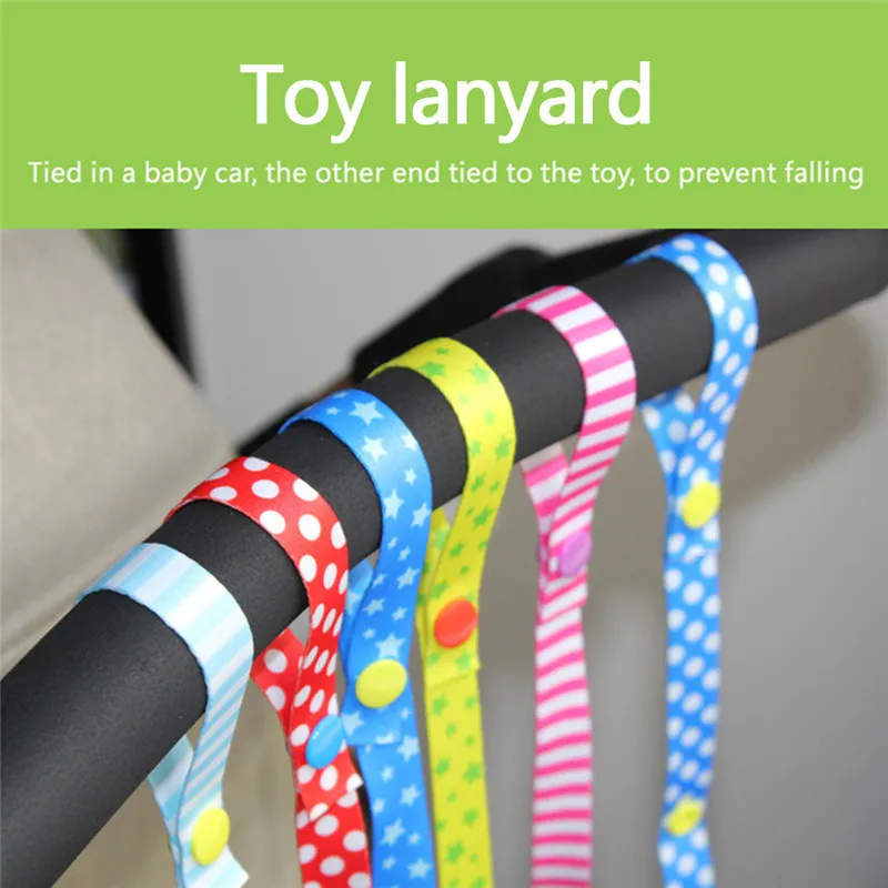 Baby Pacifier Chain Toys Anti-Drop Strap Stud-Snap Rope Baby Safety Seat Cart Supplies Anti-drop Rope For Baby Care