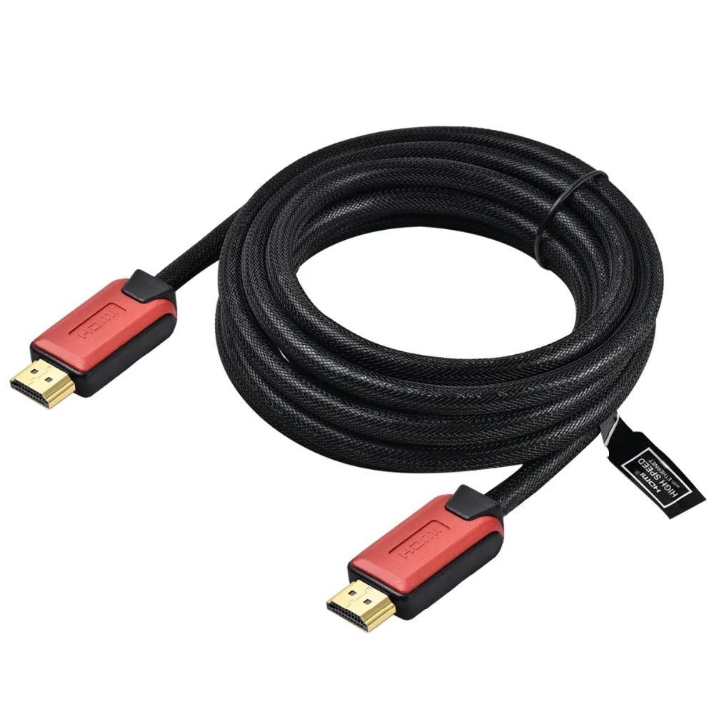 HDMI 2,0 кабель 3M 2M 4K 60HZ HDCP 2,2 28AWG HDMI кабель с нейлоновой сеткой(медный проводник+ фолинг+ AL оплетка