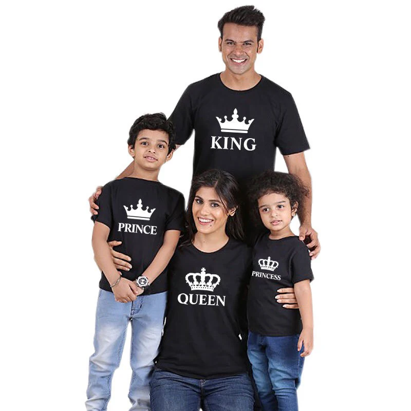 

Family Matching Clothes Father Mother Son Daughter Outfits Cothing Tshirt Mom Mum Mommy Daddy and Me Baby Boy Girl Dresses/