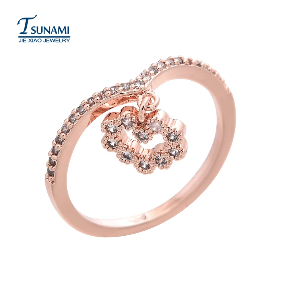 New fashion rose gold zircon ring, jewelry for a woman/girl PROM party RG-001 photo