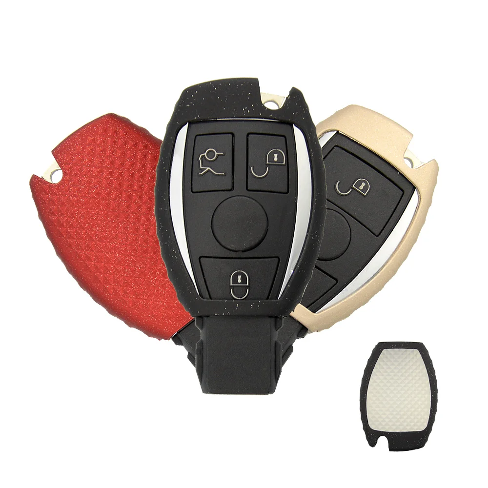 

New Styling Soft TPU Car Key Cover For Benz W204 W205 W211 W212 W221 C Class AMG C E S CLS CLK CLA SLK Key Case Bag Holder
