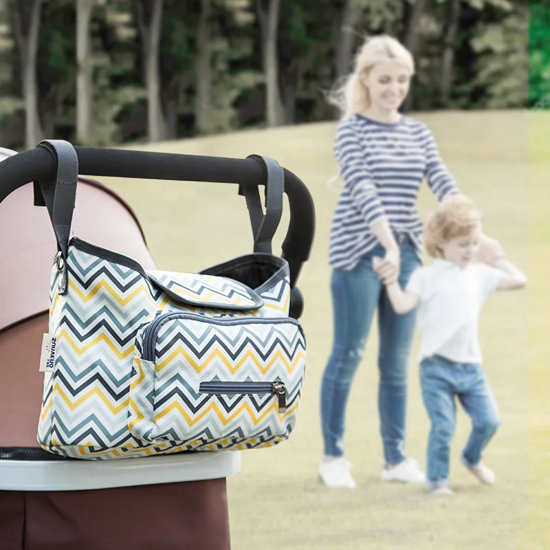 SUNVENO брендовая портативная Детская Сумка Многофункциональная коляска сумка мессенджер большая пеленка сумка для мамы модный Органайзер дизайн