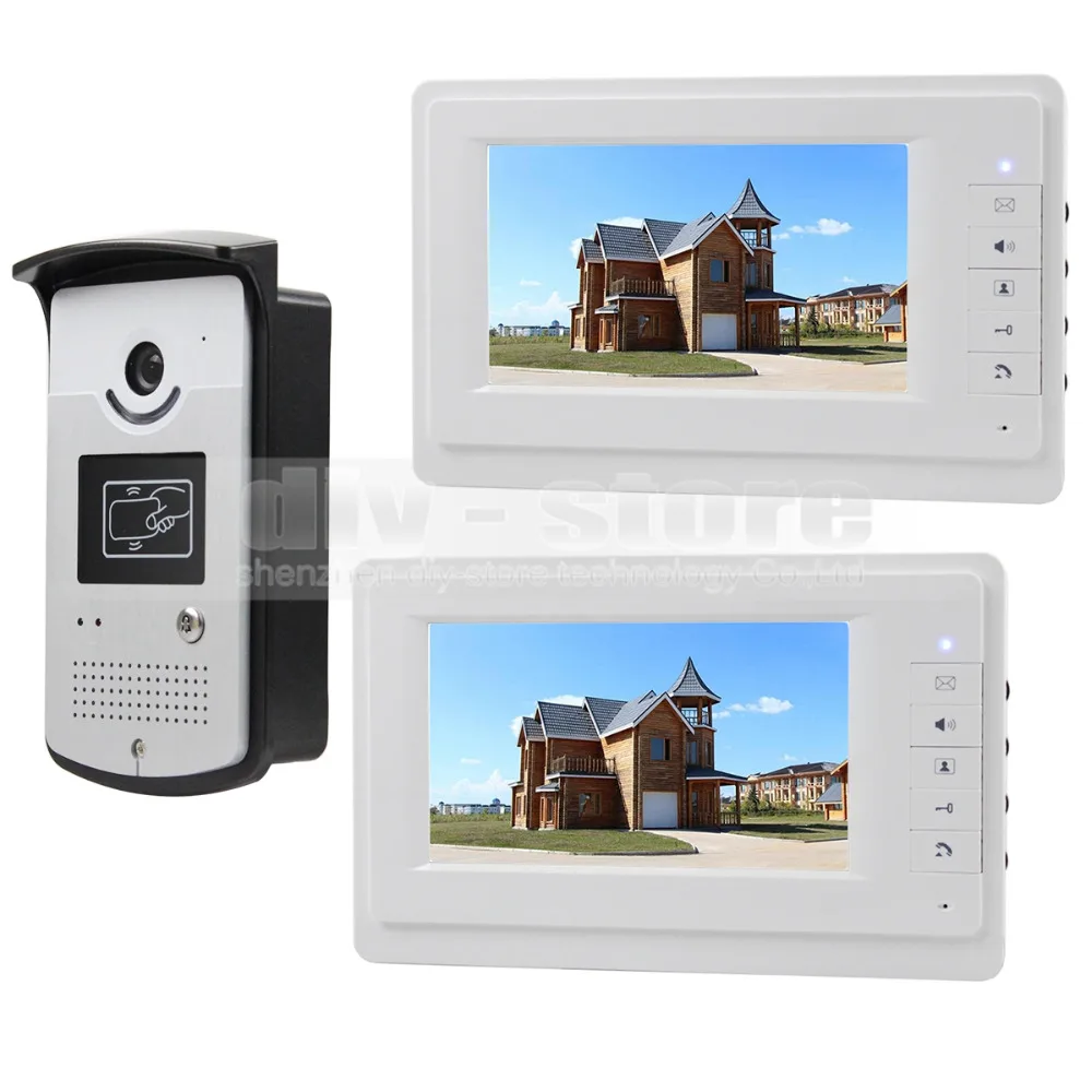 DIYSECUR 4 Wire Video font b Door b font Phone Kit Outdoor 1 X font b