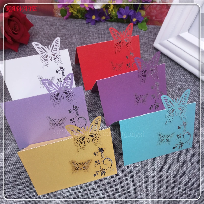 

50Pcs Personality Laser Cut Name Card Wedding Celebration Name Table Place Card Birthday Party Table Card Seats Decoration 7ZZ08