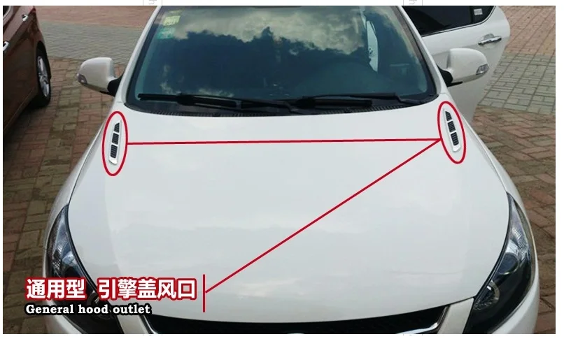 

free shipping Tuning Car Interior Wings Tuning Accessories modification shark gills simulation outlet air flow sticker