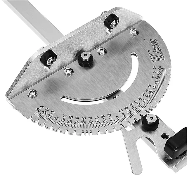 Miter Gauge Table Saw Router Aluminum 450mm Length Miter Gauge Router Sawing Accessories Ruler For Woodworking DIY Tools