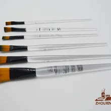 6 шт./компл. rwo Цвет нейлоновые волосы маслом кисть дети гуашь воды Цвет Профессиональный pen Картина ряд Рисунок Кистью Книги по искусству Supplie