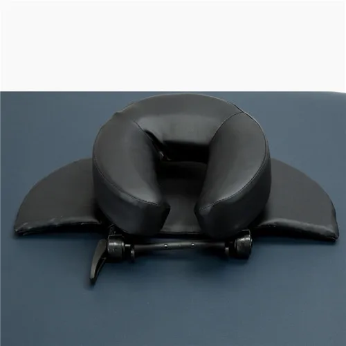 Домашний массажный набор-Делюкс регулируемый подголовник и подушка для лица/дом и массаж для семьи красота Колыбель отдых коврик для стола и стола - Цвет: Black Color