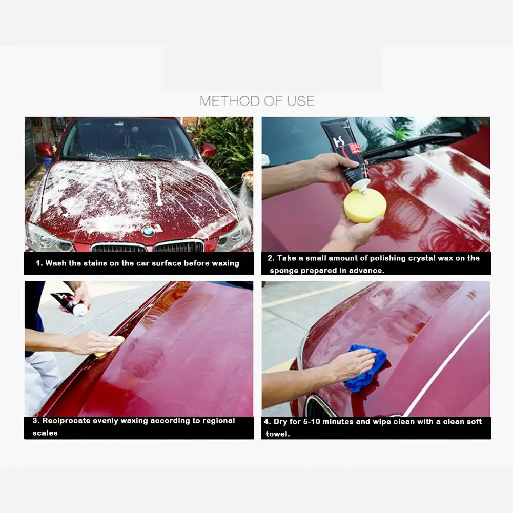 258 г полировка автомобиля Восковая краска водонепроницаемый автомобильный инструмент для ремонта царапин уход за автомобильной краской ремонт царапин яркий уход Авто обслуживание воск