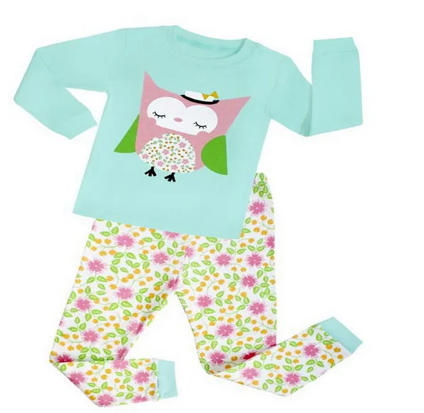 

Children Pajamas Sets Cartoon Printed Kid Boys Sleepwear Set Cotton Long Sleeve Baby girls Pyjamas Clothing Set for children A16