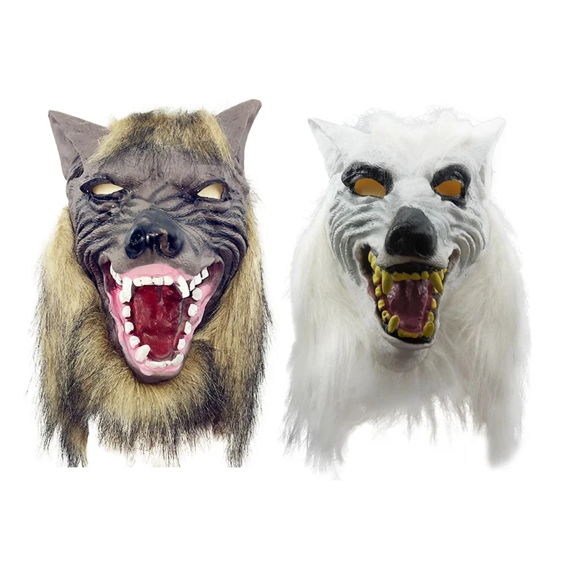 

Halloween mask wolf head mask party drama costume latex props novel latex mask holiday supplies