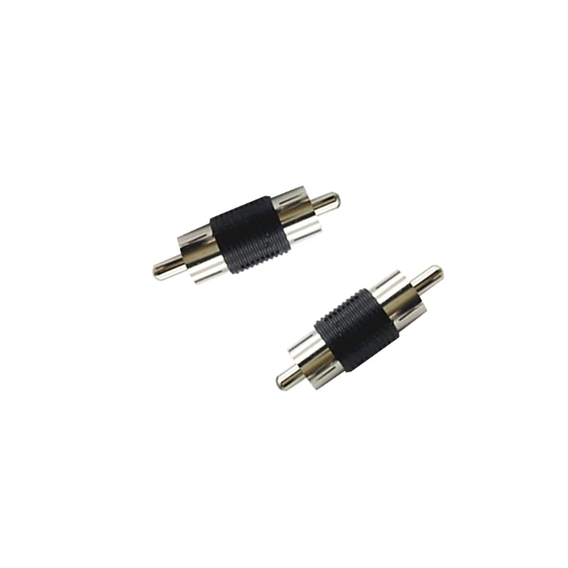 

Evolylcam 2PCS RCA Male to Male AV Audio Video Plug Jack Extension Cable Connectors RCA Male to Connectors Couplers Adapters