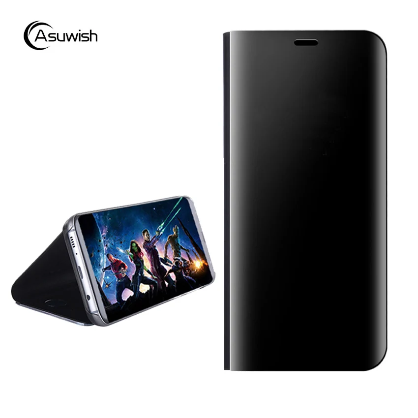 

Mirror Flip Case For Samsung Galaxy Note 8 5 Note8 Note5 SM N920 N920F N9200 N950F N950 N9500 SM-N950F SM-N920F Clear View Cover