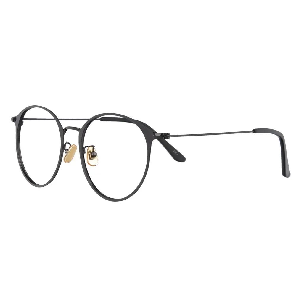 Metal Glasses Frame Round Retro For Men Prescription Spectacles RX
