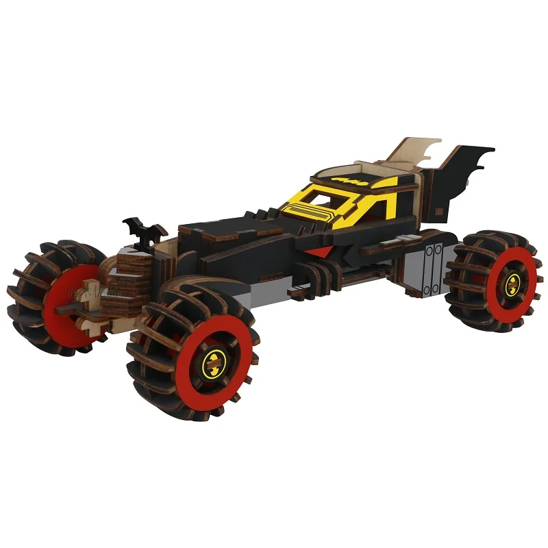 

Creativity 3D Wooden SuperHeros Batman Batmobile Model Building Kits Assembly Kit with 3D Manual Movie PDAGUNSHIP bricks toys