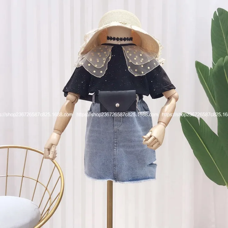 Детская одежда коллекция 2019 года новая летняя футболка с короткими рукавами и