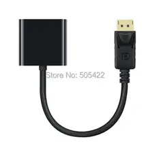 30 шт./лот DP DisplayPort штекер вставной конвертер для VGA Кабель-адаптер для ПК ноутбука