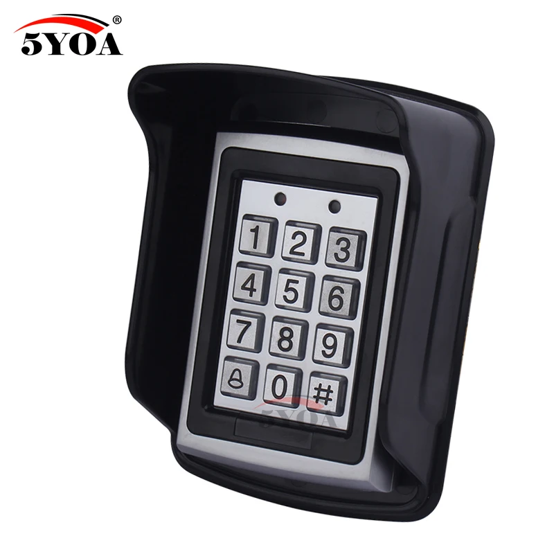 Access Control Cover Rain Cover Black Rainproof Shell Access Controller Waterproof Cover for Rfid Metal Access Control Keypad