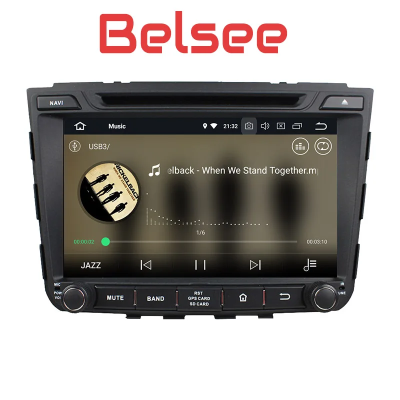 Belsee Android 8,0 головное устройство Автомобильная Мультимедийная система dvd-плеер для hyundai IX25 Creta gps навигация Авто Радио стерео