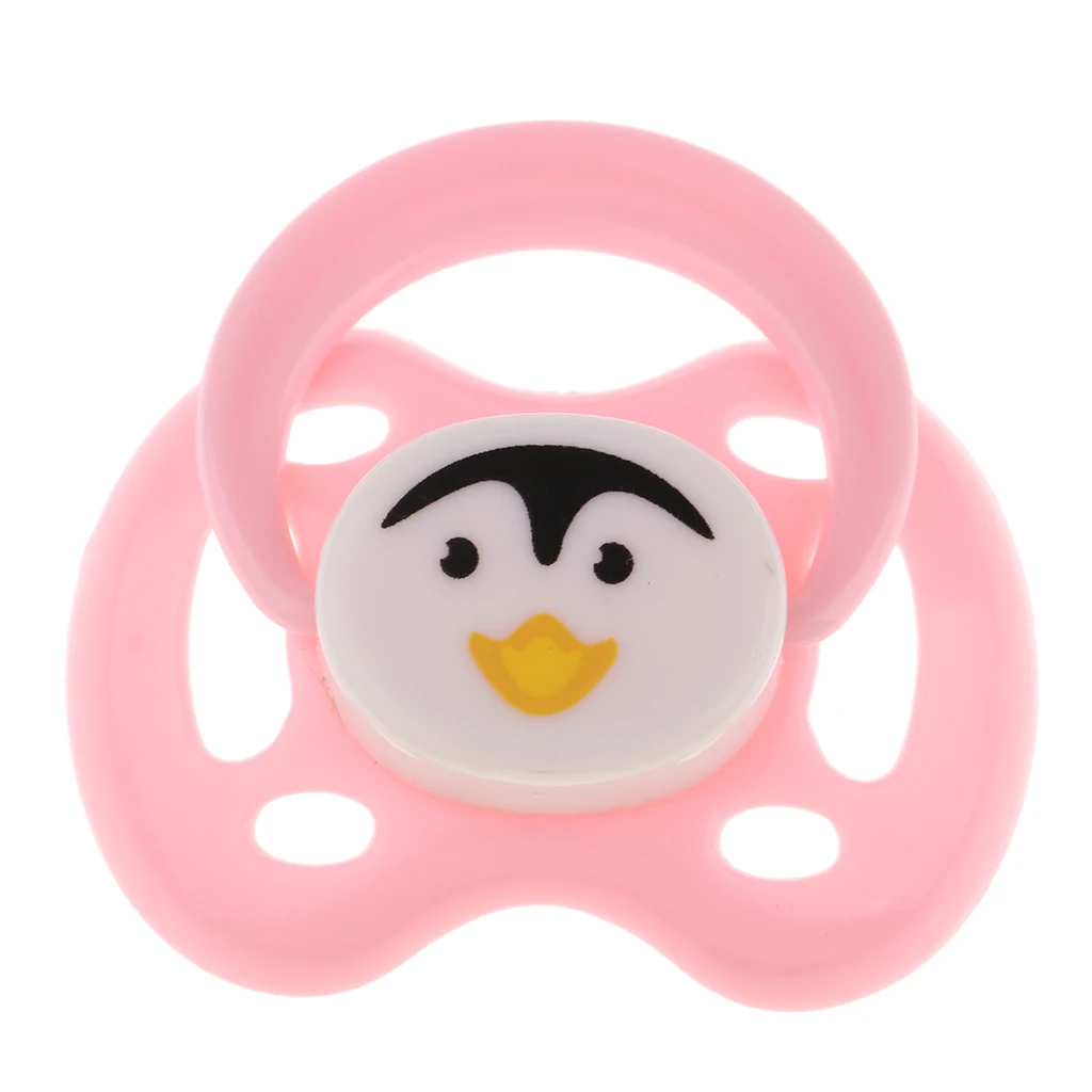 High Quality ABS  Pacifier & Magnet Set Baby Doll Supplies For Reborn Doll Real Life Accessory Pink #2