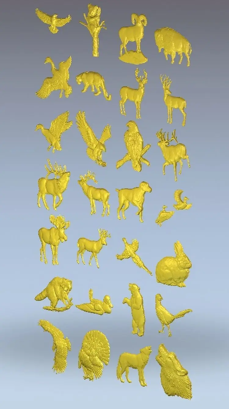 3d модель рельеф для ЧПУ в формате файлов STL animals_1|3d model relief|3d relief modelfor cnc |