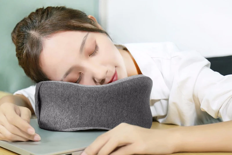 ГОРЯЧАЯ Оригинальная Xiao mi jia LF Массажная подушка для шеи, расслабляющая мышечная терапия массажер подушка для сна для офиса, дома и путешествий