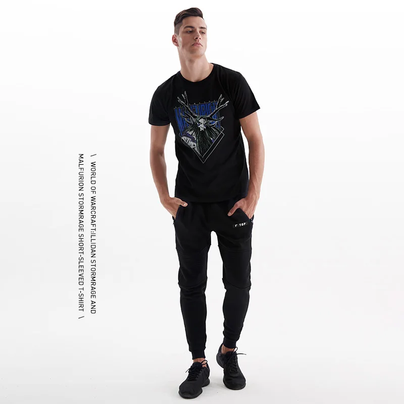 TEE7 Мужская Повседневная футболка с коротким рукавом Game WOW Модный хлопковый топ