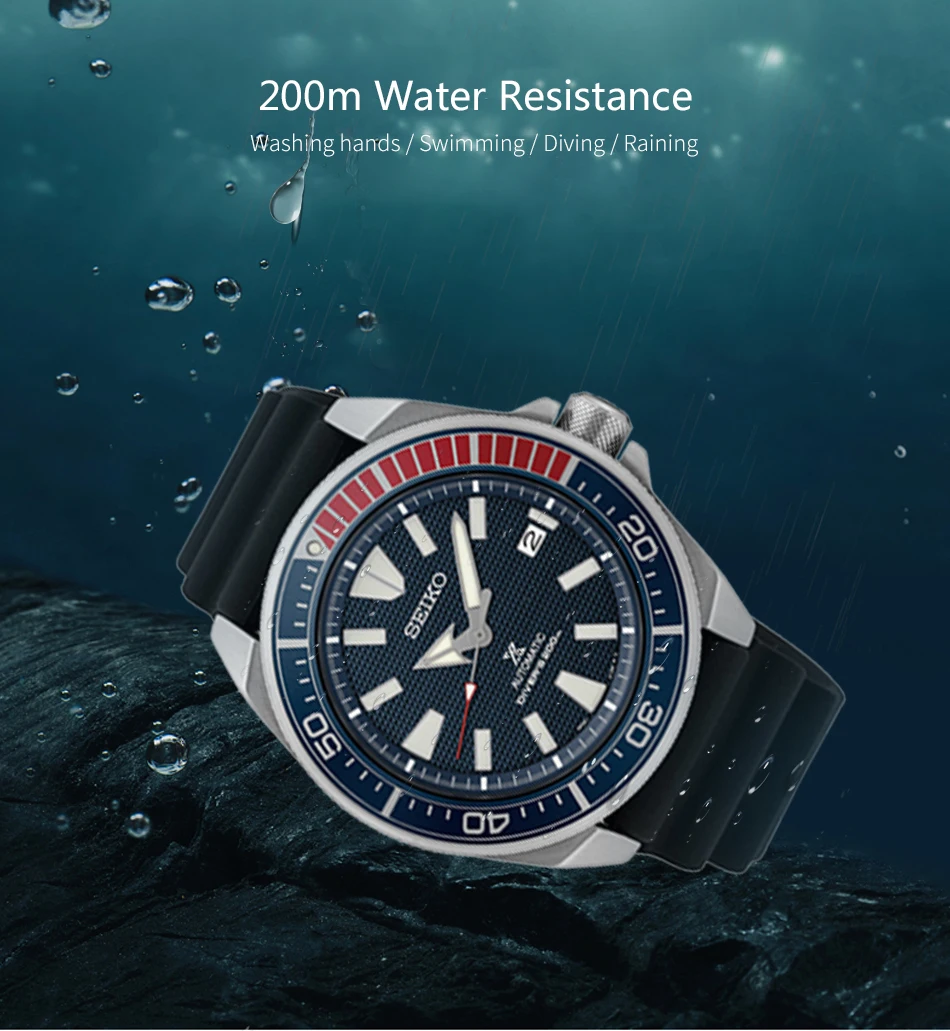 Спортивные мужские часы SEIKO ProPex серии из нержавеющей стали 200 м водонепроницаемые светящиеся стрелки/главы глобальная гарантия SRPB49J1 SRPB51J