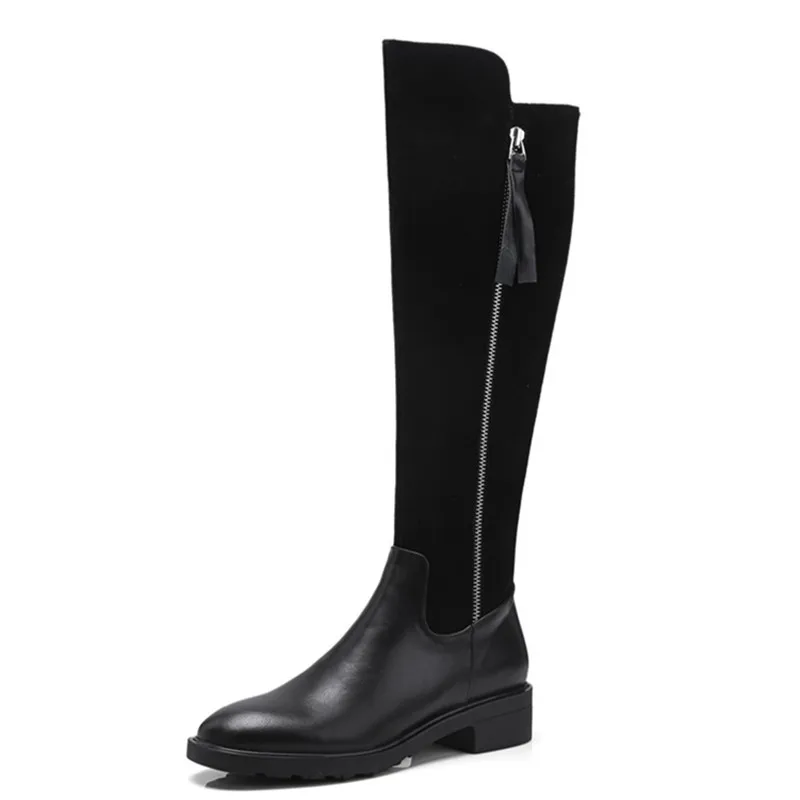 Goede LOVEXSS Vrouw Herfst Winter Rits Enkellaars Mode Plus Size 34 39 Martin Laarzen Zwart Bruin Hoge Hakken Schoenen 2018