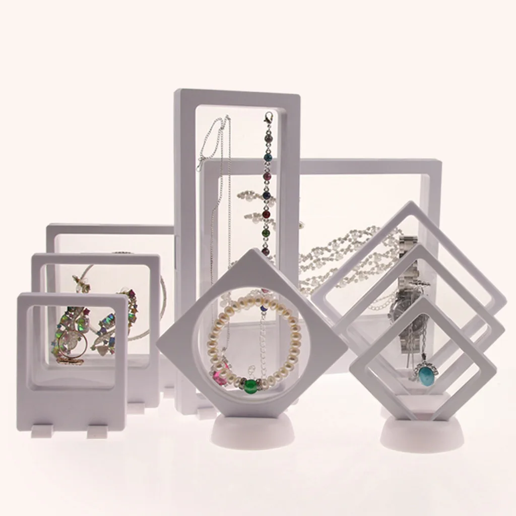 

3D Floating Jewelry Display Frame Case Box Coin Display Stand Rack Holder for Jewelry Exhibition Jewelry Storage Box