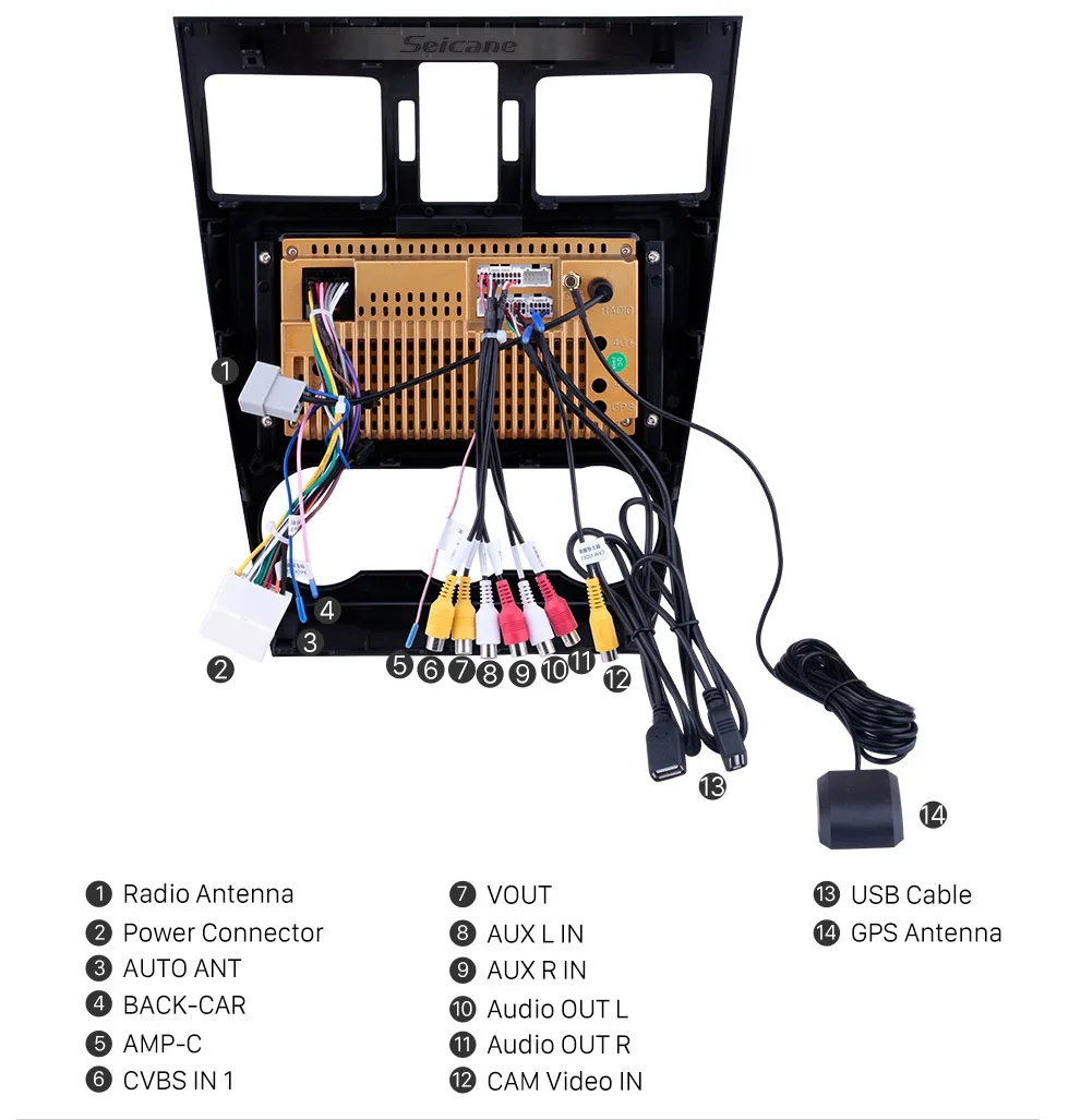 Top Seicane Android 8.1 9 inch Car GPS  for Subaru Foreste 2015 2016 2017 Radio Multimedia Player Support TPMS DVR OBDII Rear camera 18