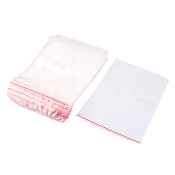 

100Pcs 5"x7.5" 13 x 19cm Clear 2MIL Poly Plastic Reclosable Zip Lock Ziplock Bag
