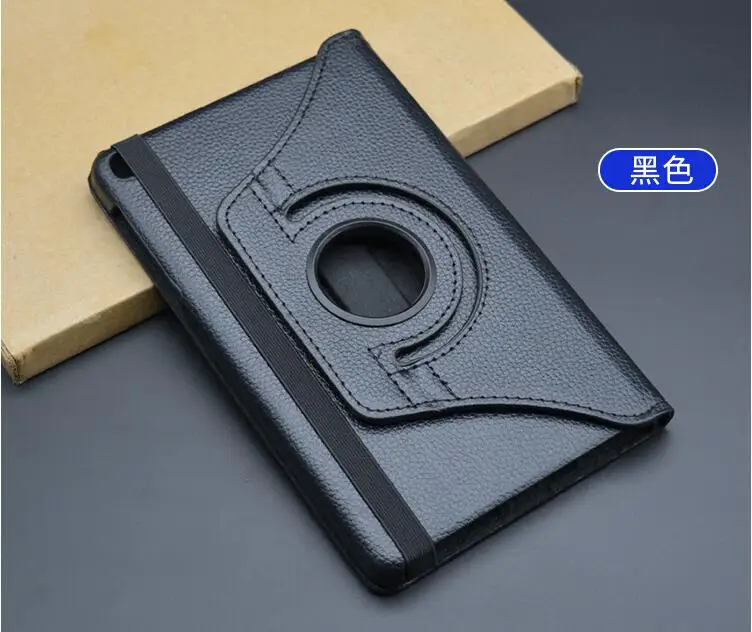 Для samsung Galaxy Tab S5e 10,5 T720 T725 чехол для samsung Tab S5e 10,5 360 Вращающийся Чехол-книжка Pu кожаный чехол Капа - Цвет: Черный