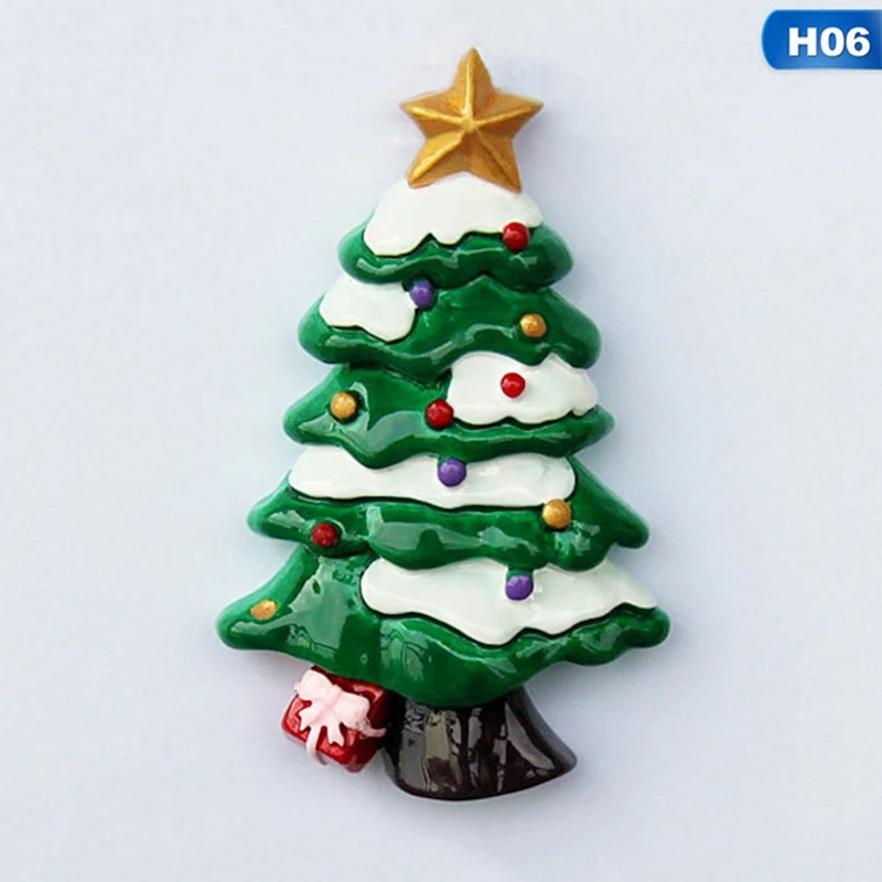 Рождественская елка подарок на год аксессуары для украшения дома на магните на холодильник, для заметок Стикеры на кухню Настенный декор магниты на холодильник - Цвет: 06