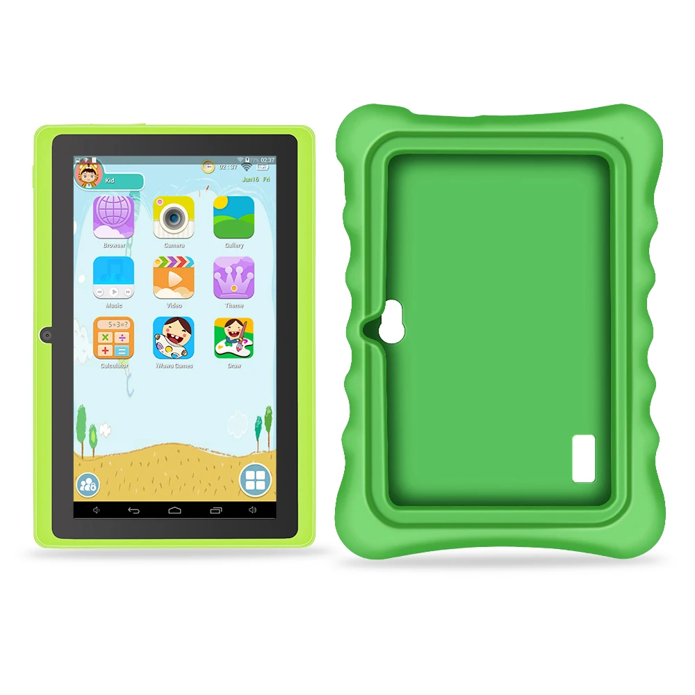

Yuntab 7 inch Q88H 5color kid Tablet PC load Iwawa kid software ,3D-Game bluetooth Kids Tablet with Premium Parent Control