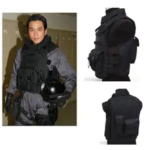 Спецназ страйкбол Пейнтбол тактическое боевое Нападение жилет черный тактический жилет