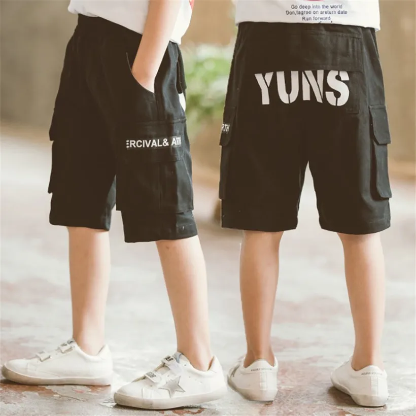 

4-14Y boys shorts summer teenage big boys swimming shorts kids boys beach shorts children's pants clothing