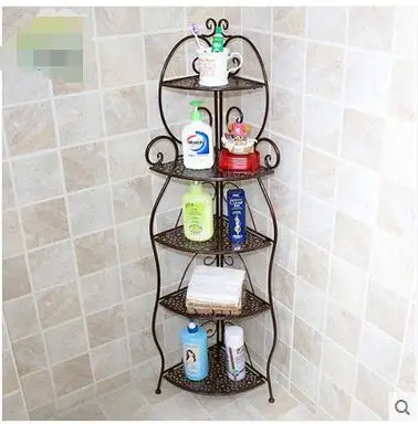 

Sitting room multi-functional creative corner, wrought iron shelf floor kitchen tidy bathroom triangle receives storage shelves